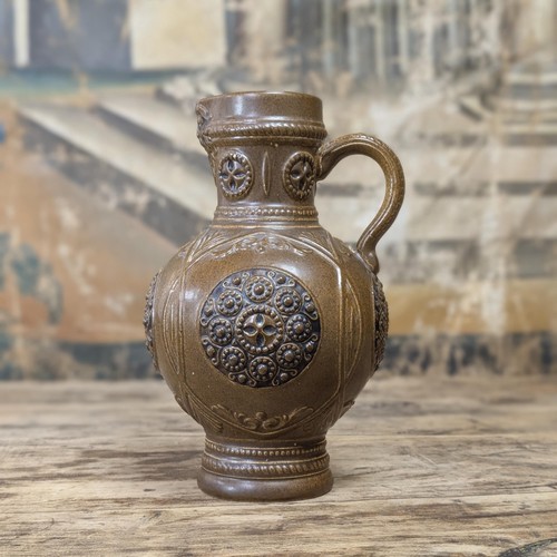 Vintage stoneware pitcher jug - pitcher,